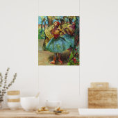 エドガル・ドガの「2人のダンサー」- ヴィンテージ・バレエ・アート ポスター (キッチン)