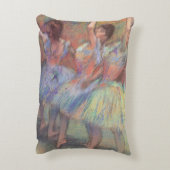 エドガル・ドガの「3人のダンサー」ヴィンテージ・バレエ・アート アクセントクッション (裏面(縦))