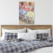 エドガル・ドガの「3人のダンサー」ヴィンテージ・バレエ・アート キャンバスプリント (インサイチュ (寝室))