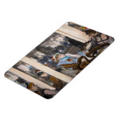 エドガル・ドガ - イブニングカフェのテラスにいる女性たち マグネット (左側)