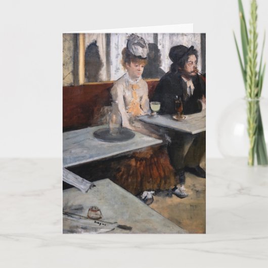 エドガル・ドガ - カフェで / アブサント カード (正面)