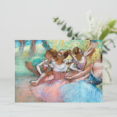 エドガル・ドガ - ステージ上の4人のバレリーナ 招待状 (スタンド正面)