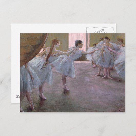 エドガル・ドガ | リハーサルのダンサーたち、1875-1877 ポストカード (正面/裏面)