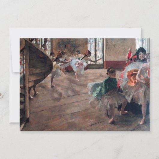 エドガル・ドガ - リハーサル 招待状 (正面)