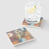 エドガル・ドガ - 帽子屋 ストーンコースター (横)