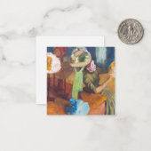 エドガル・ドガ - 帽子屋 ノートカード (正面/裏面インサイチュ)