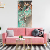 エドガル・ドガ - 揺れるダンサー / 緑のダンサー キャンバスプリント (インサイチュ (リビング))