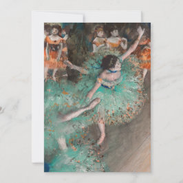 エドガル・ドガ - 揺れるダンサー / 緑のダンサー 招待状