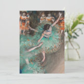 エドガル・ドガ - 揺れるダンサー / 緑のダンサー 招待状 (スタンド正面)