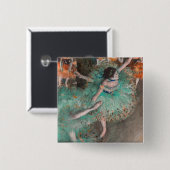 エドガル・ドガ - 揺れるダンサー / 緑のダンサー 缶バッジ (正面&裏面)