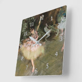 エドガル・ドガ - 星 1878 スクエア壁時計 (傾斜)