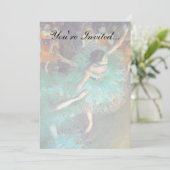 エドガル・ドガ - 緑のダンサー - バレエダンス 招待状 (スタンド正面)