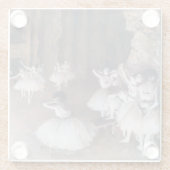 エドガル・ドガ - 舞台でのバレエの練習 ガラスコースター (裏面)