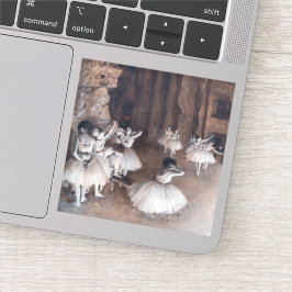 エドガル・ドガ - 舞台でのバレエの練習 シール