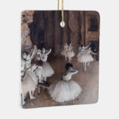 エドガル・ドガ - 舞台でのバレエの練習 セラミックオーナメント (右)
