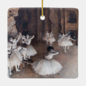 エドガル・ドガ - 舞台でのバレエの練習 セラミックオーナメント (裏面)