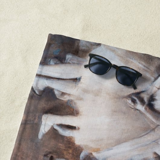 エドガル・ドガ - 舞台でのバレエの練習 ビーチタオル (インサイチュ)