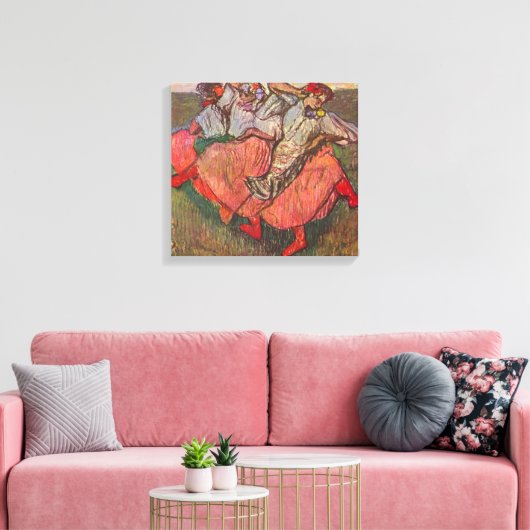 エドガロシアのー・デガの三人の舞踊家 キャンバスプリント (インサイチュ (リビング))