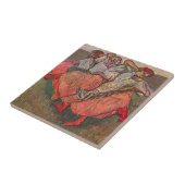 エドガロシアのー・デガの三人の舞踊家 タイル (側面)