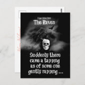 エドガーすごいアカッコいいラン・ポーのレイヴン・ハロウィーン ポストカード (正面/裏面)