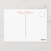 エドガーすごいアカッコいいラン・ポーのレイヴン・ハロウィーン ポストカード (裏面)