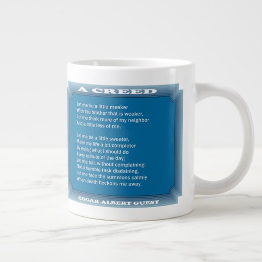 エドガーのゲストによる信条 ジャンボコーヒーマグカップ (右)