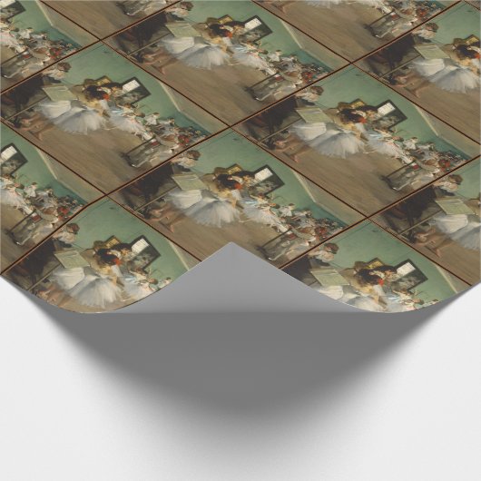 エドガーはダンス教室1874年のガスを抜きます ラッピングペーパー (角)