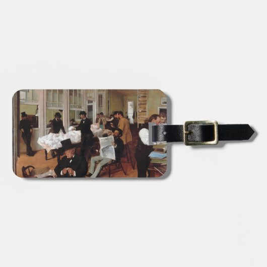 エドガーはニュー・オーリンズ1873年のAの綿のオフィスのガスを抜きます ラゲッジタグ (正面横)