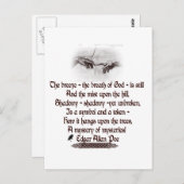 エドガーアランポーズ引用文 ポストカード (正面/裏面)