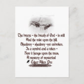 エドガーアランポーズ引用文 ポストカード (正面)