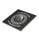 エドガーアラン・ポー詩人作家ドリームレイヴンメダリオン タイル (側面)