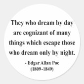 エドガーアレンポー引用文3a ラウンドシール (正面)