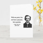 エドガーアレンPoeの引用文11b カード (黄色い花)