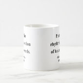 エドガーアレンPoeの引用文5a コーヒーマグカップ (中央)