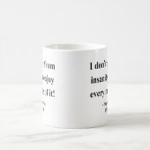 エドガーアレンPoeの引用文6a コーヒーマグカップ (中央)
