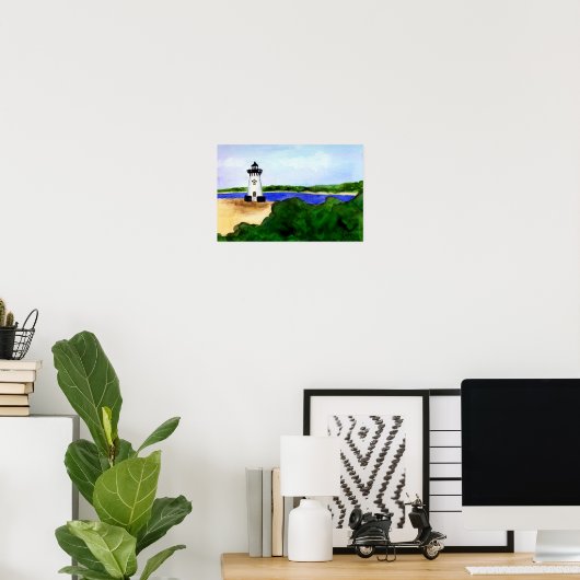 エドガータウンライトハウスポスターマーサのブドウ園 ポスター (ホームオフィス)