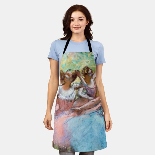 エドガーデガスフォーバレリナスオンステージ エプロン (着用した状態)