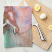 エドガーデガスフォーバレリナスオンステージ キッチンタオル (四つ折り)