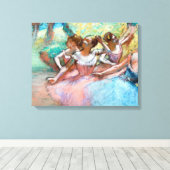 エドガーデガスフォーバレリナスオンステージ キャンバスプリント (インサイチュ (ウッドフロア))