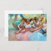 エドガーデガスフォーバレリナスオンステージ サンキューカード (正面/裏面)