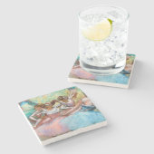 エドガーデガスフォーバレリナスオンステージ ストーンコースター (横)