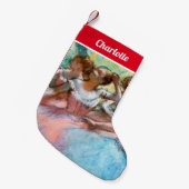 エドガーデガスフォーバレリナスオンステージ スモールクリスマスストッキング (正面 (吊り時))