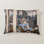 エドガーデガス – 女性オンカフェテラス夕べ アクセントクッション (裏面)