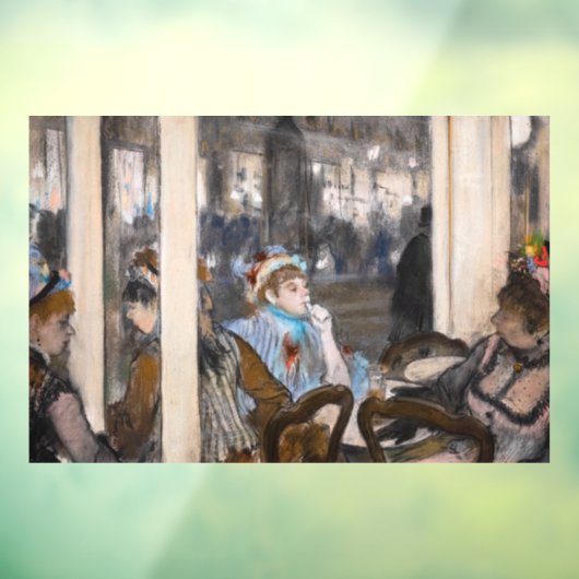 エドガーデガス – 女性オンカフェテラス夕べ ウィンドウサイン (シート3)