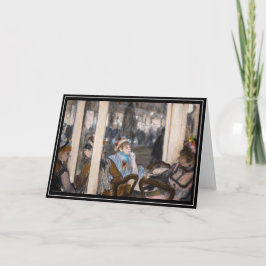 エドガーデガス – 女性オンカフェテラス夕べ カード