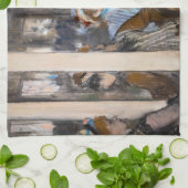 エドガーデガス – 女性オンカフェテラス夕べ キッチンタオル (折り畳み)