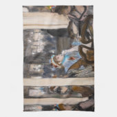 エドガーデガス – 女性オンカフェテラス夕べ キッチンタオル (縦)