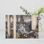 エドガーデガス – 女性オンカフェテラス夕べ サンキューカード (スタンド正面)