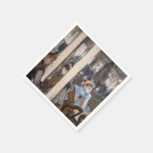 エドガーデガス – 女性オンカフェテラス夕べ スタンダードカクテルナプキン (角)