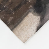 エドガーデガス – 女性オンカフェテラス夕べ フリースブランケット (角)